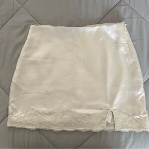 Pacsun Satin Lace Mini Skirt